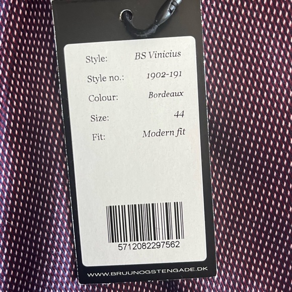 NWT Bruun and Stengade Mens Colorful Shirt in Pristine Condition!! - Picture 8 of 10